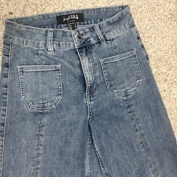 Joseph Ribkoff Rhinestone Stripe Jean, 2 - Picture 6 of 9